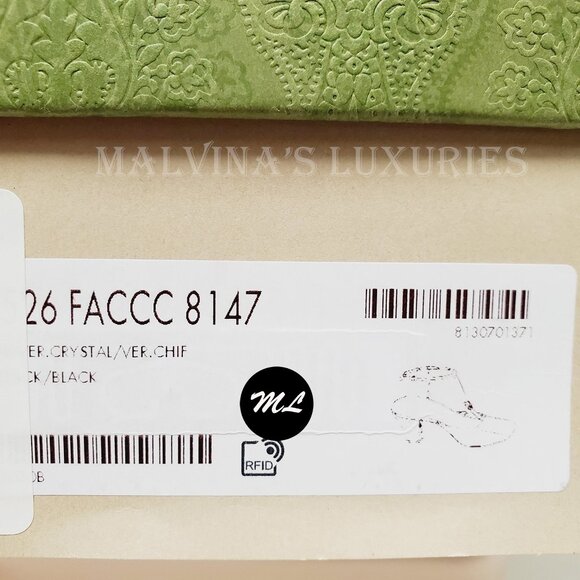 GUCCI SHOES T-STRAP SILVER GLITTER SLINGBACK PUMPS w DOUBLE G LOGO sz 37.5 7.5 - Picture 14 of 14